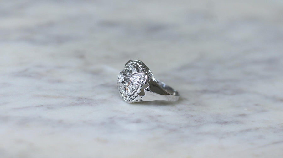 Bague Dôme Art Deco Diamants - Galerie Pénélope