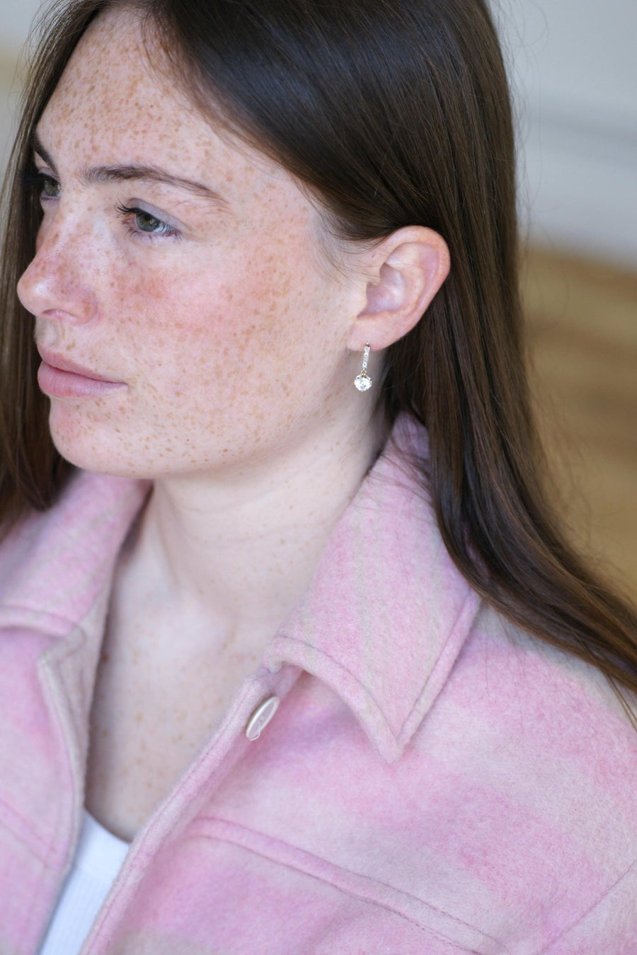Dormeuses Pendantes Diamants Coussin 1,10 Cts - Galerie Pénélope