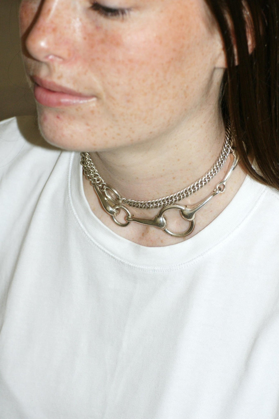 Hermès Sautoir Mors en Argent 73.00 cm - Galerie Pénélope