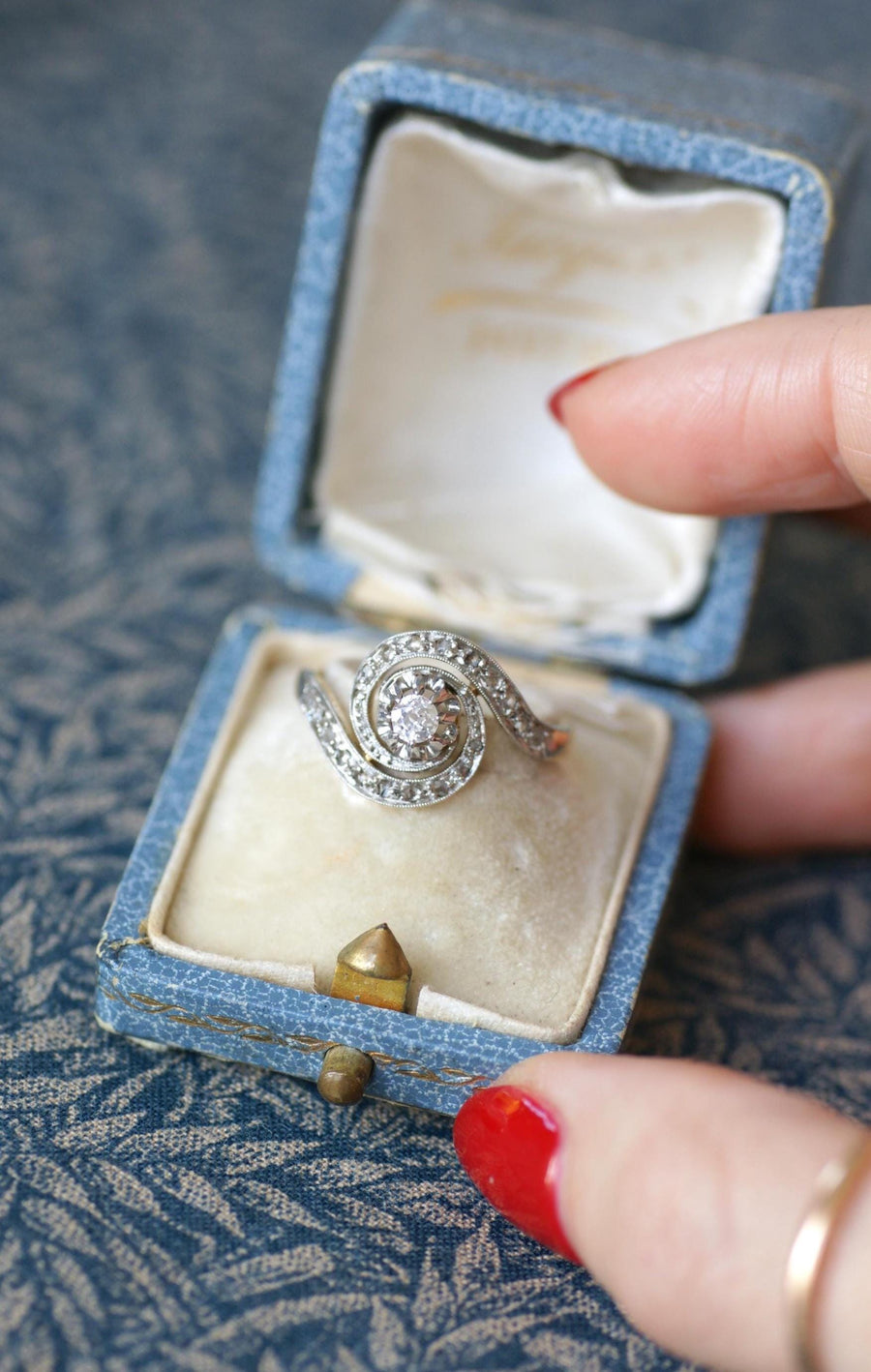 Bague Tourbillon Diamants Belle Epoque Or & Platine