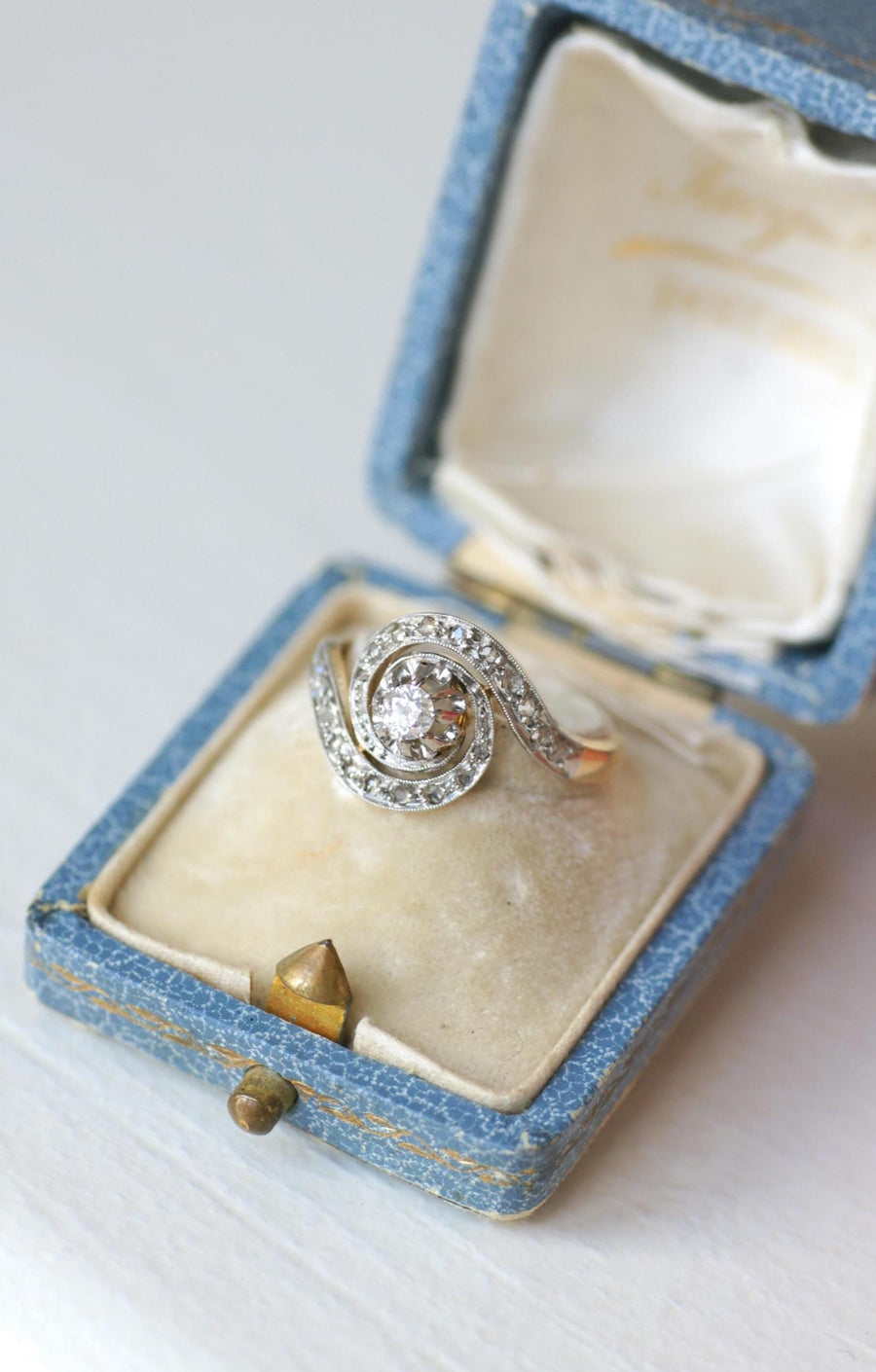 Bague Tourbillon Diamants Belle Epoque Or & Platine