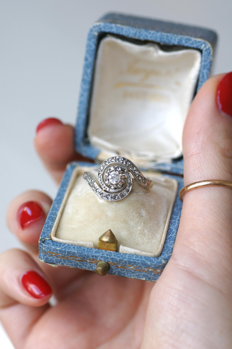 Bague Tourbillon Diamants Belle Epoque Or & Platine