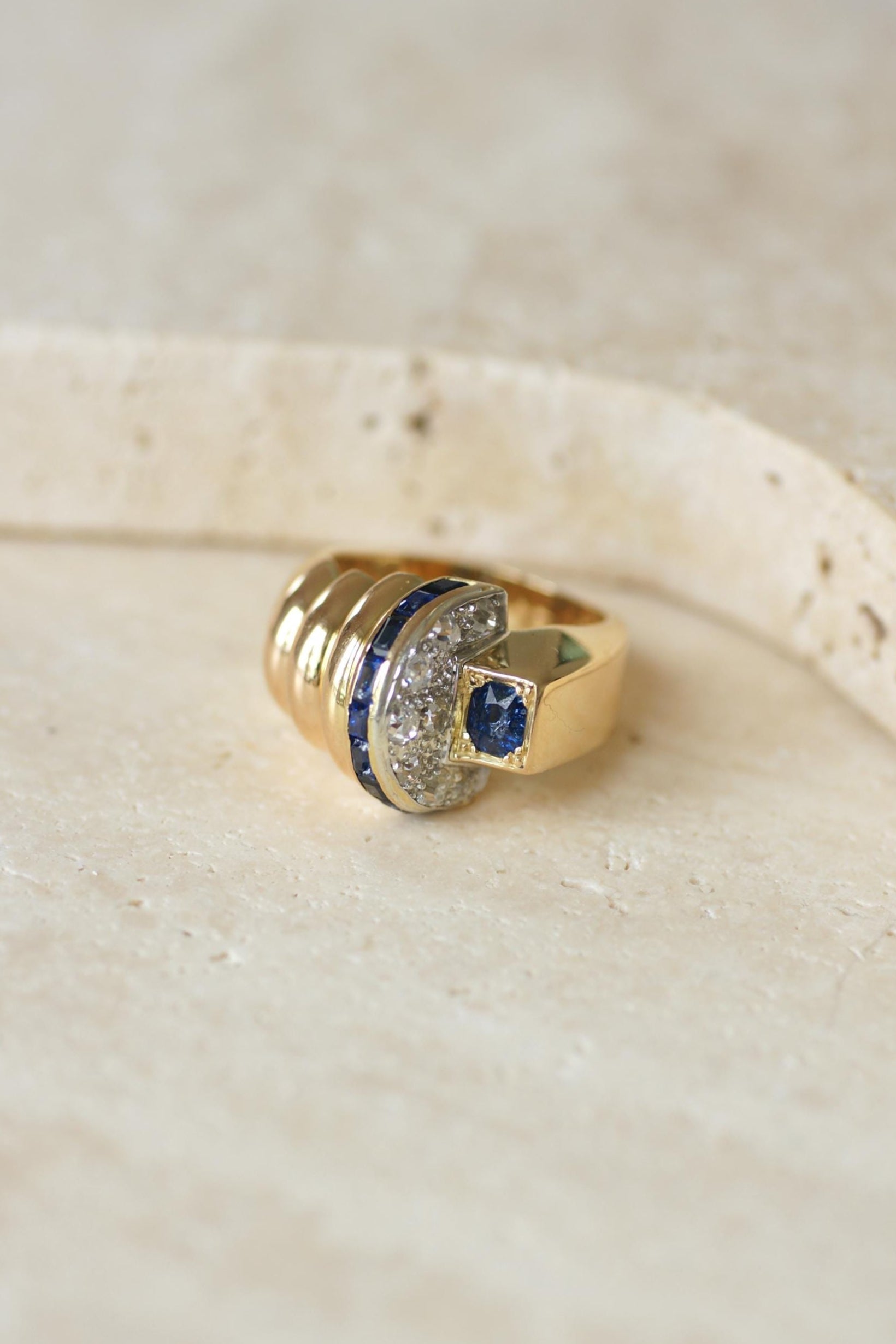 アンティーク リング 2 silver】2buckle ring｜PARCA -ロマンティックなvintageムード