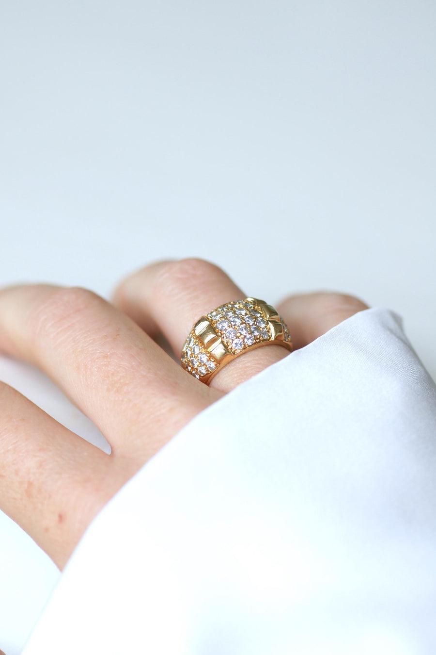 Van Cleef & Arpels Bague Jonc Vintage Or jaune et Diamants