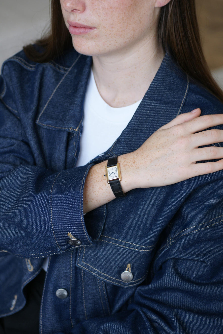 Montre Cartier Tank Louis Cartier Or Jaune 78087