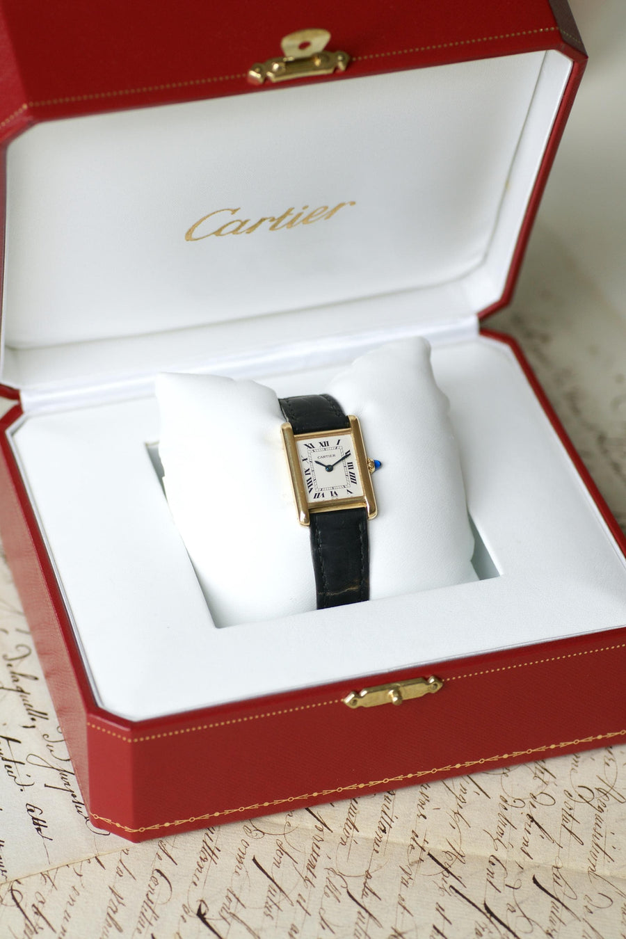Montre Cartier Tank Louis Cartier Or Jaune 78087