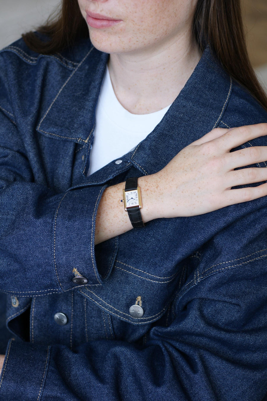 Montre Cartier Tank Louis Cartier Or Jaune 78087