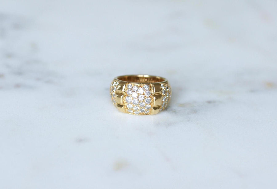 Van Cleef & Arpels Bague Jonc Vintage Or jaune et Diamants