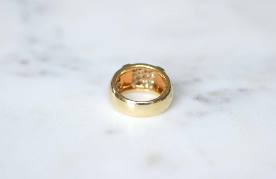 Van Cleef & Arpels Bague Jonc Vintage Or jaune et Diamants