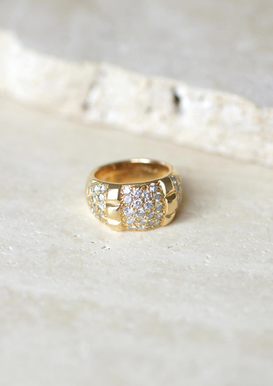 Van Cleef & Arpels Bague Jonc Vintage Or jaune et Diamants