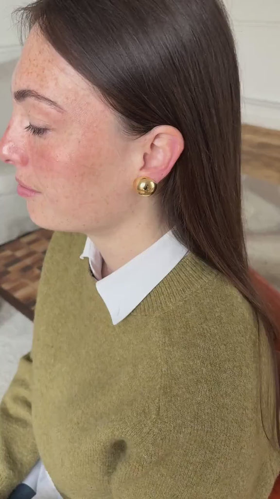 カルティエ ジョルジュ・ランファン イエローゴールド製ボール型イヤリング