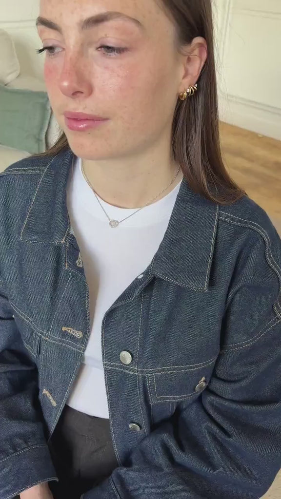 Collier Dior Happy Birth Coeur Opale et Diamants sur Or Blanc