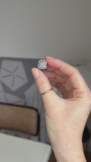 Bague Marguerite Polylobée Diamants Art Deco