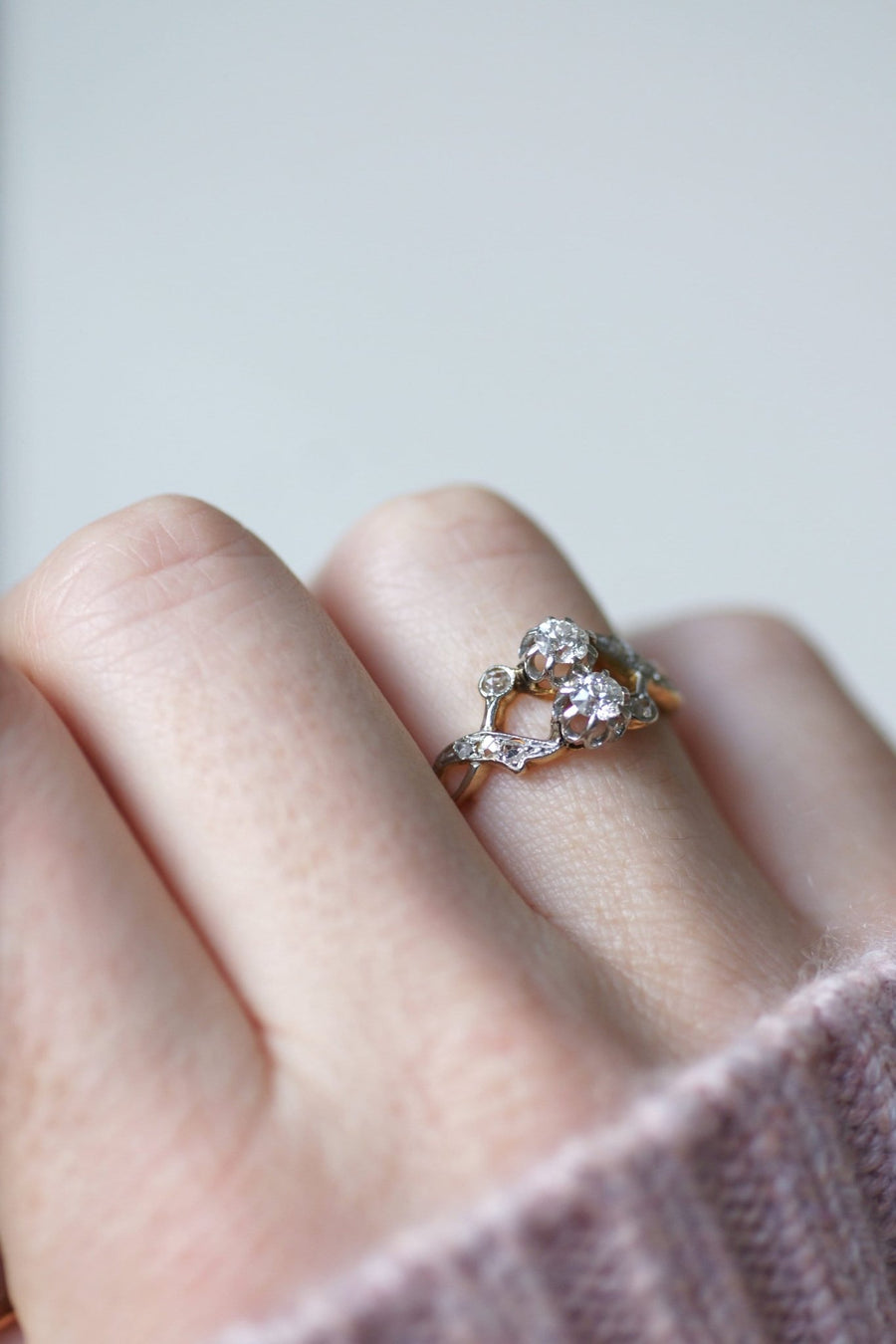 Bague Toi et Moi diamants - Galerie Pénélope