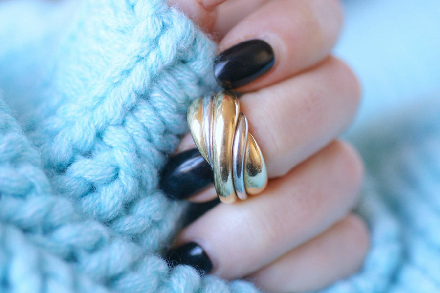 Bague Torsade Vintage deux ors - Galerie Pénélope