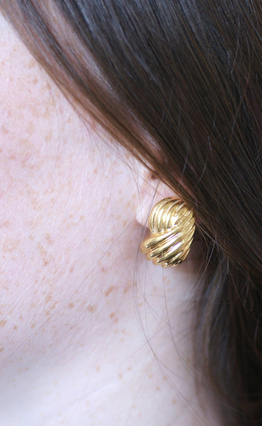Boucles d'oreilles clip torsade or - Galerie Pénélope