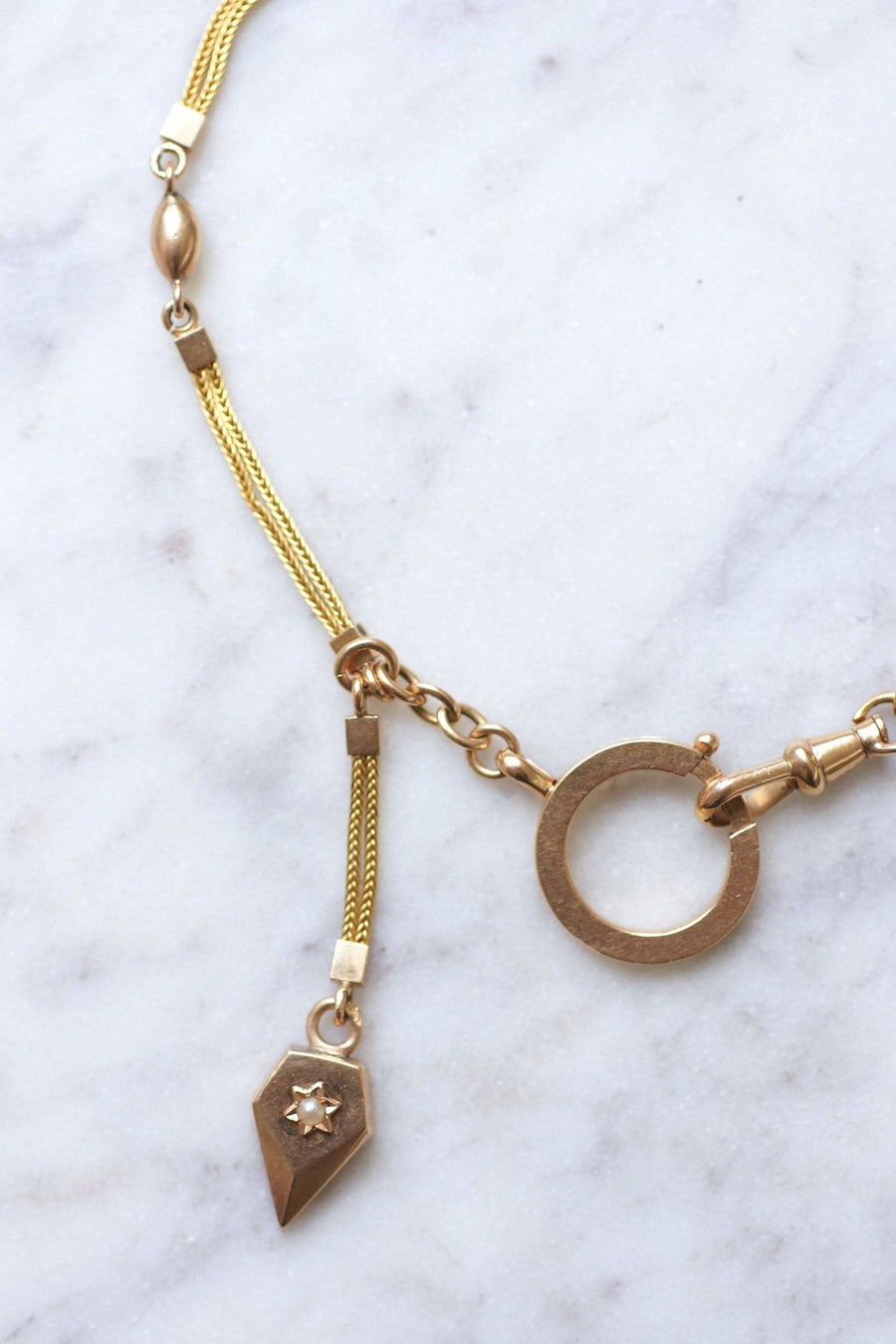 Bracelet ancien en or rose et jaune - Galerie Pénélope