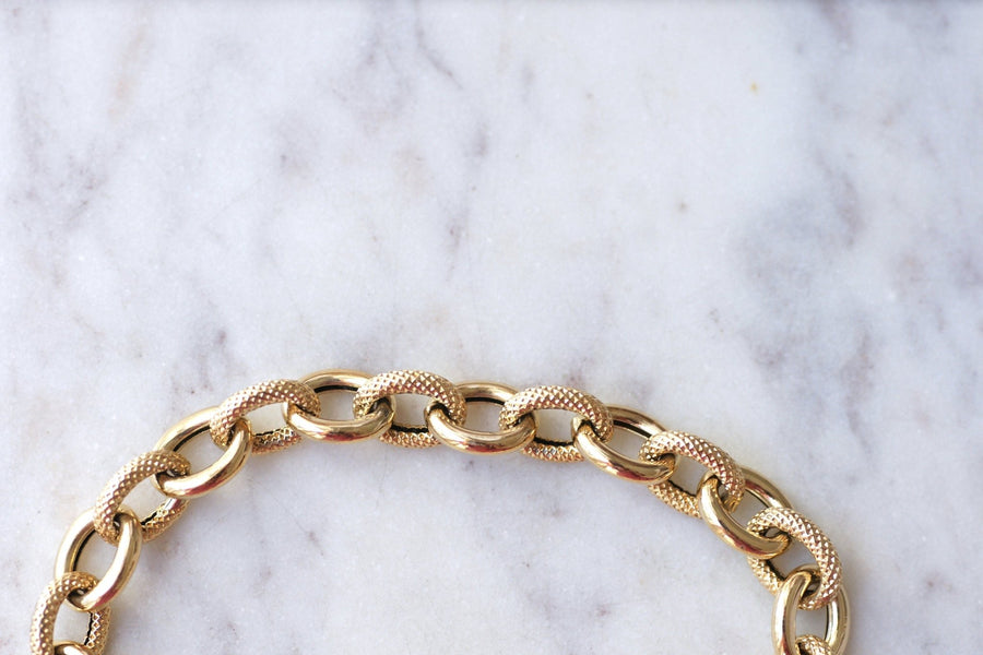 Bracelet vintage, en or jaune - Galerie Pénélope