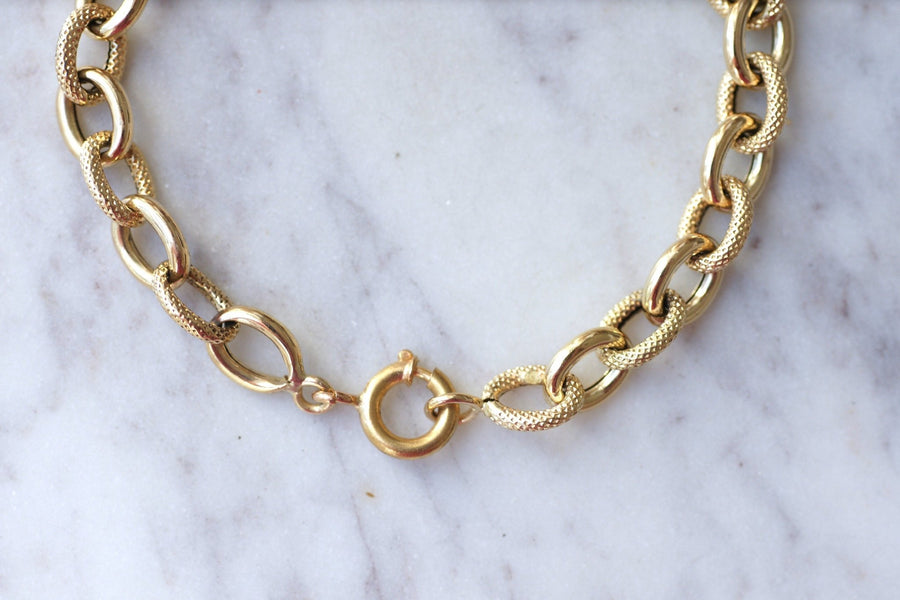 Bracelet vintage, en or jaune - Galerie Pénélope