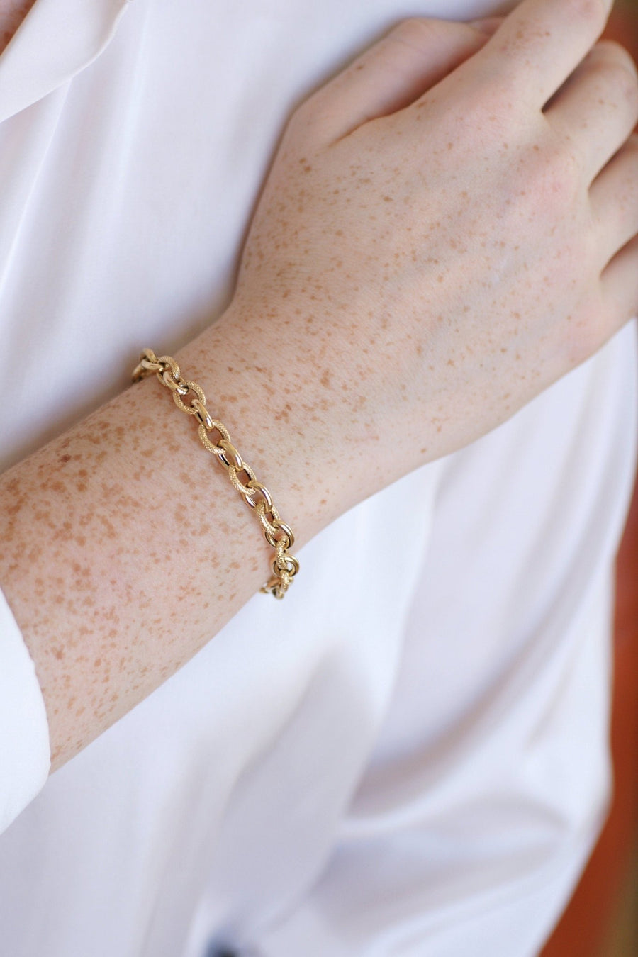 Bracelet vintage, en or jaune - Galerie Pénélope
