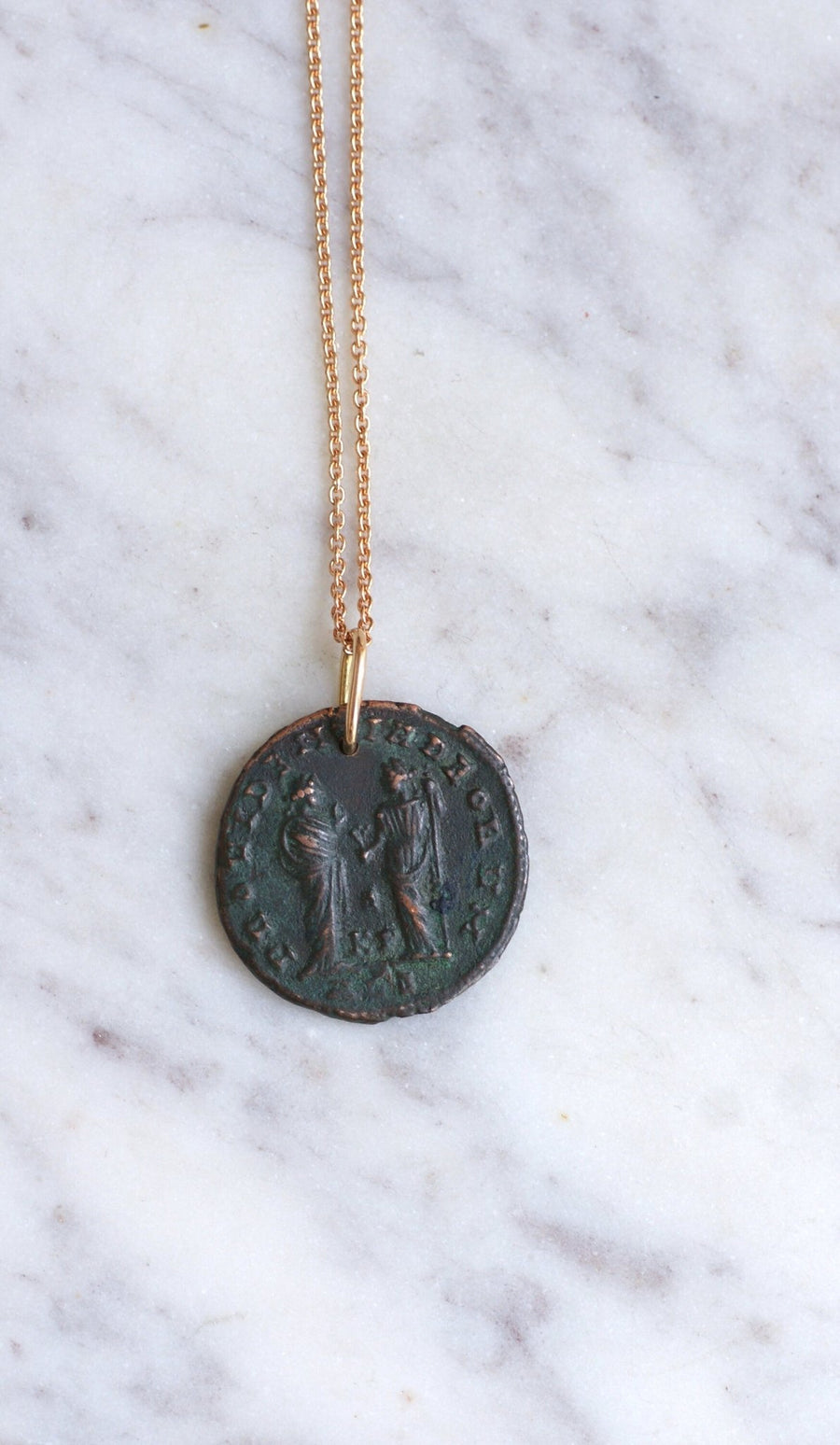 Collier pendentif pièce romaine Dioclétien - Galerie Pénélope