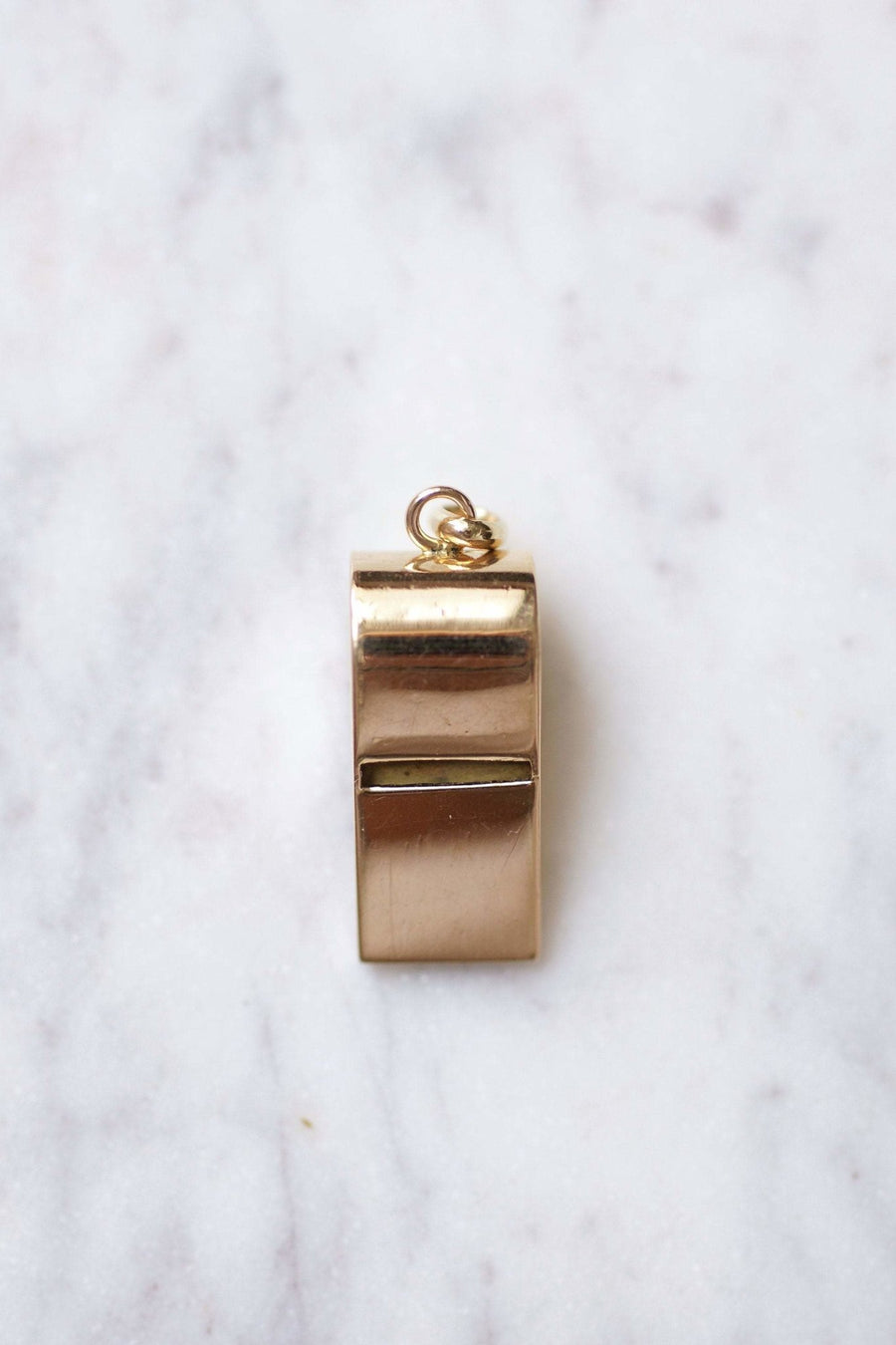 Pendentif charm vintage sifflet en or jaune 18Kt - Galerie Pénélope