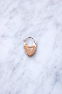 Fermoir Cadenas Cœur Or Rose 9 Carats – Idéal Pour Réparation De Bijoux (2,4g)