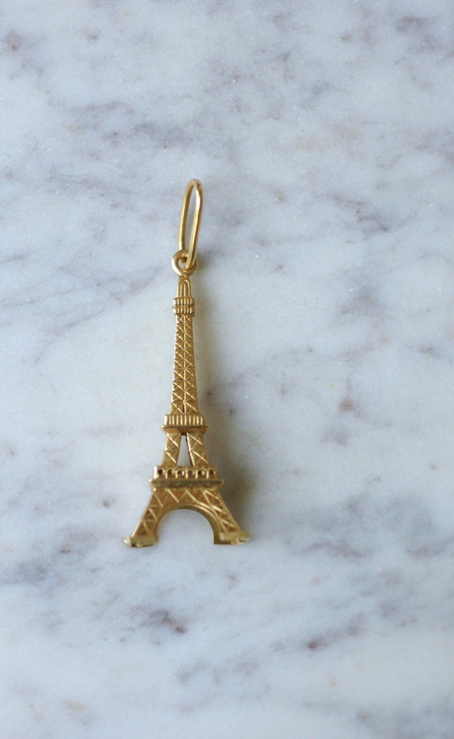 Pendentif vintage Tour Eiffel en or jaune - Galerie Pénélope