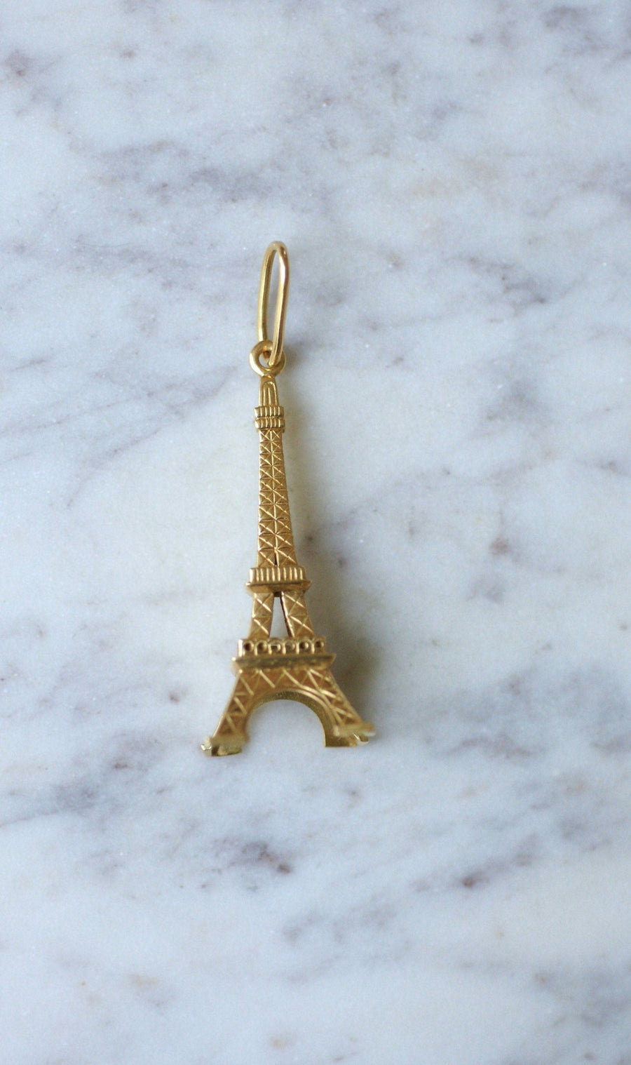 Pendentif vintage Tour Eiffel en or jaune - Galerie Pénélope