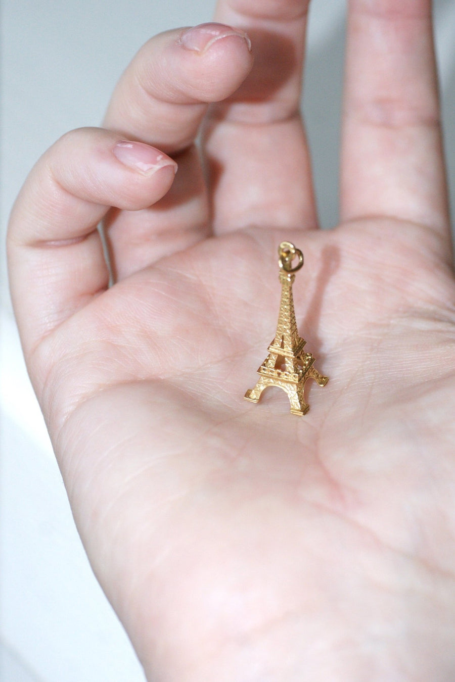 Pendentif Vintage Tour Eiffel Or Jaune - Galerie Pénélope